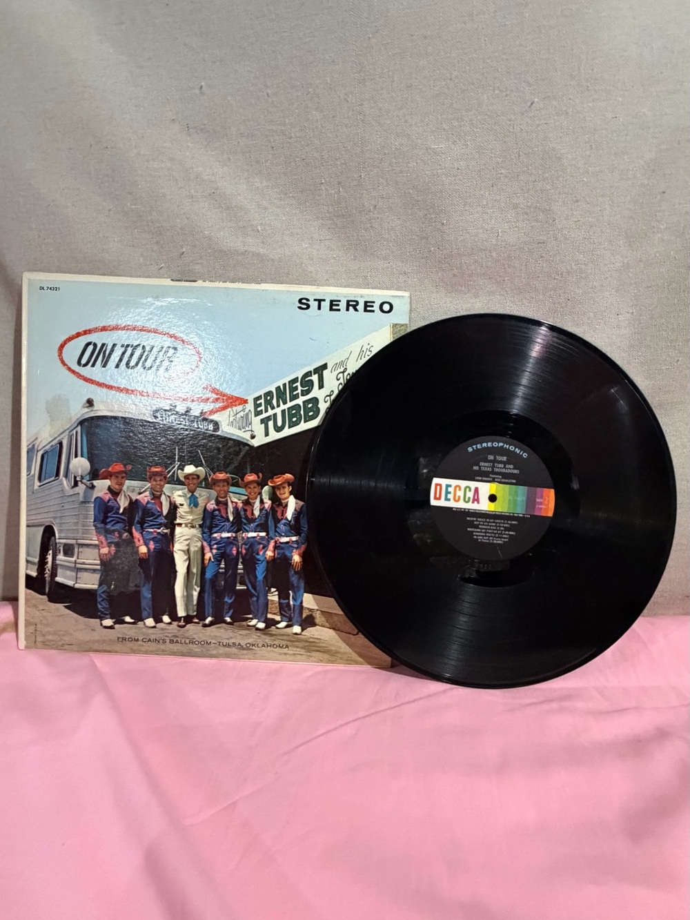 Vinyl LP Record - Ernest Tubb On Tour